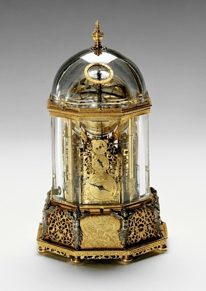Pendule «Wiener Kristall-Globusuhr» construite par Jost Bürgi pour l'empereur Ferdinand II. Le mathématicien et horloger aurait consacré ses ultimes années de vie à l'élaboration de cette complication astronomique. Considérée comme son chef d'œuvre, elle se trouve aujourd'hui au Musée d'Histoire de l'Art de Vienne, en Autriche. ©Kunsthistorisches Museum Vienna. 