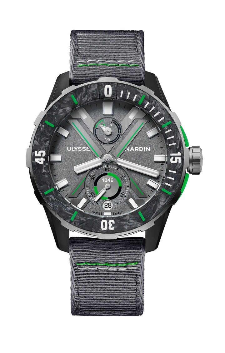 Boîte en Carbonium chez Ulysse Nardin, sur invention de la société Lavoisier Composites