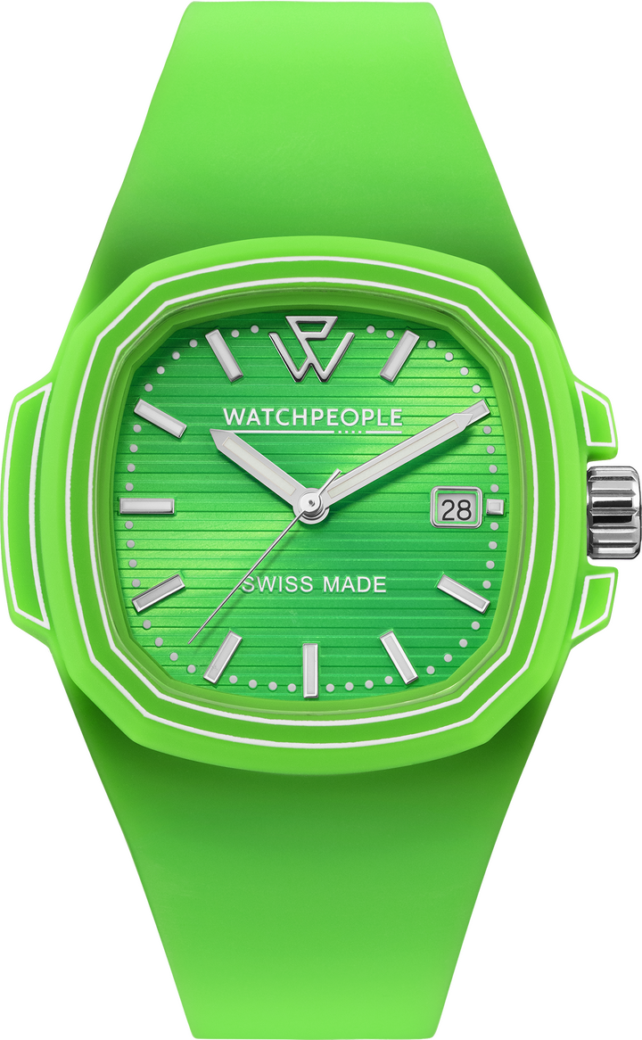 Avec WatchPeople, Jean-Pierre Lutgen a souhaité garder l'ADN coloré et vibrant de Ice Watch, tout en apportant une qualité de fabrication Swiss made, à l'exemple de cette WP4 Fresh Green.
