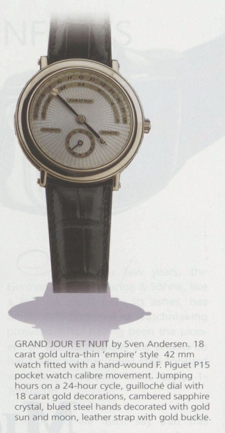 Modèle Grand Jour et Nuit, autre spécialité d'Andersen Genève
