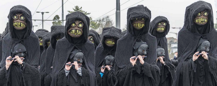 Carnaval de Bâle en provenance de Klein Basel