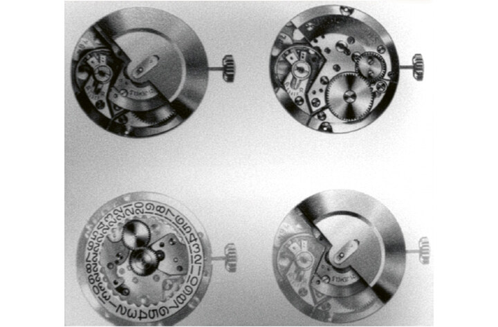Quatre itérations du Calibre unique de Tissot (1959)