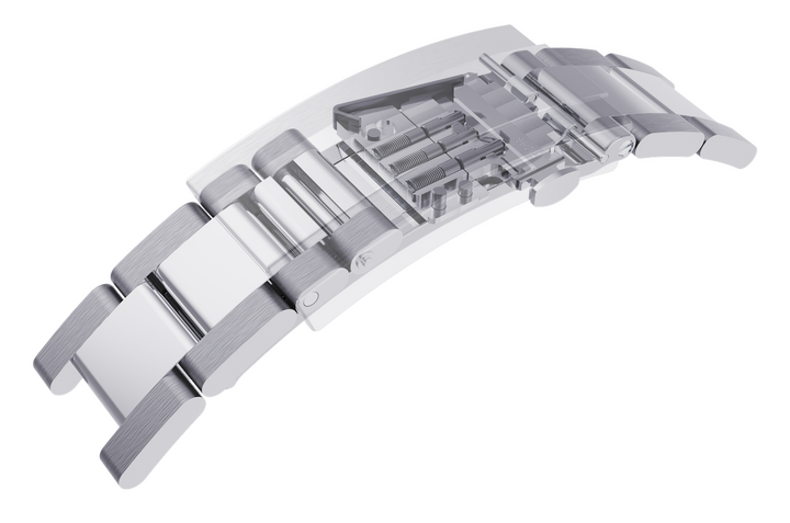 Le système Watchlock de micro-verrouillage intégré dans une boucle déployante vise à empêcher la perte de la montre par ouverture intempestive ou accidentelle du fermoir. Une mini-clé (livrée avec son porte-clé) permet d'activer ou de désactiver le verrouillage.