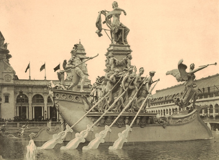 La fontaine Columbia. L'Exposition universelle de 1893 en photogravure. Musée Tissot