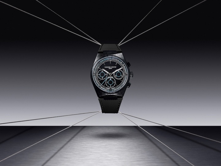 Présentée à la Dubai Watch Week, cette Highlife Chronograph Automatic associe la signature de Bamford avec l'expertise de Frederique Constant. La pièce offre une boîte en titane cristallisé, des contrastes appuyés et une lisibilité optimale. 