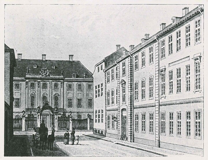 Les ateliers et la résidence d'Urban Jürgensen à Copenhague. L'horloger fournit la cour du Danemark, nation maritime, en chronomètres de marine.