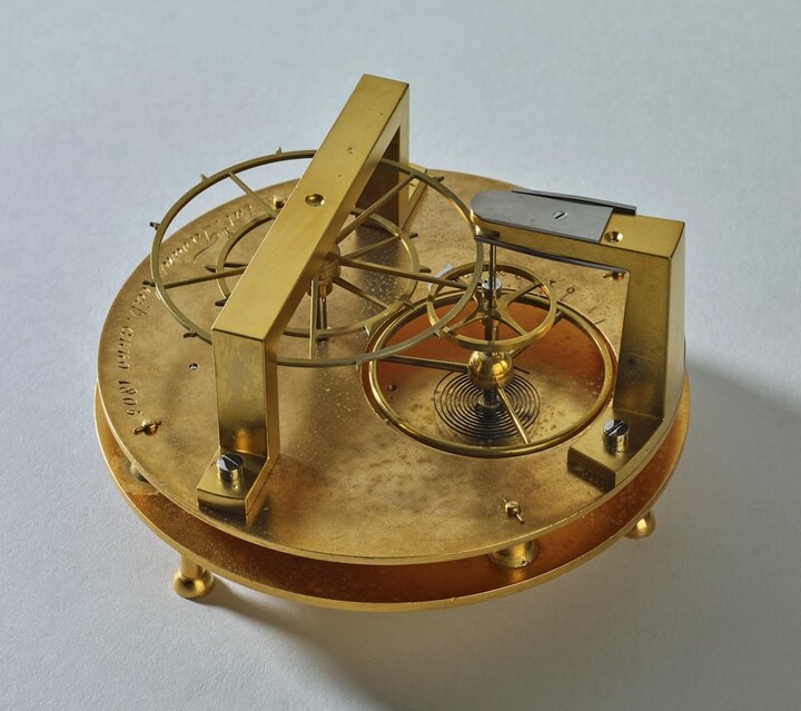 Modèle d'échappement duplex, dit de démonstration (d'une série de 10) Antoine Tavan (Genève, 1749 — Genève, 1836) Genève: vers 1805 Laiton, acier Ville de Genève, Musée d'art et d'histoire, Achat pour le musée de l'Ecole d'horlogerie, 1901 Inv. AD 2554