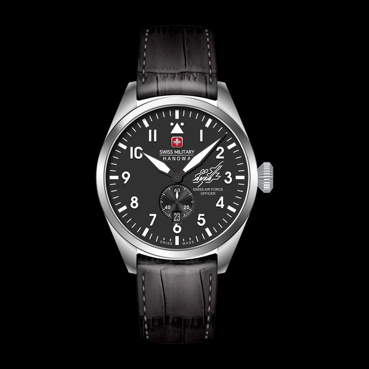 Le modèle Challenger, qui honore les 100 ans de l'association des officiers des forces aériennes suisses (AVIA).