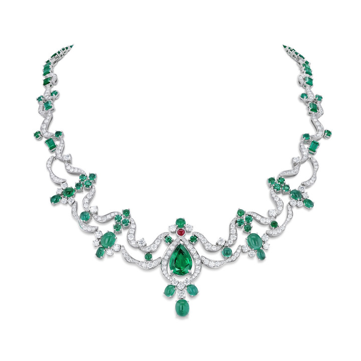 Collier en émeraude et diamants Dancing Dunes de Gübelin
