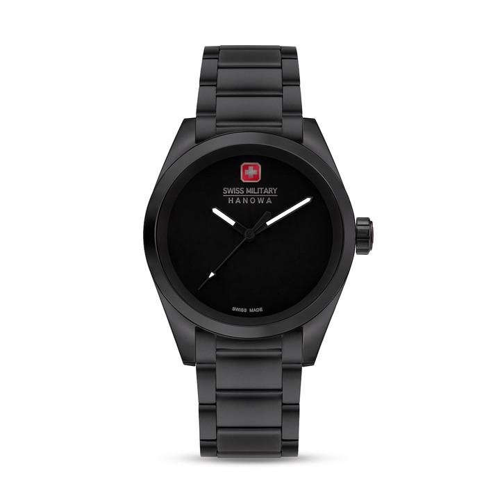 Le modèle Dark Matter: cadran en «Musou Black» qui absorbe 99,4 % de la lumière, boîtier de 42 mm et bracelet acier dans les mêmes tons, mouvement quartz Ronda. Une montre à la forte identité proposée à 329 CHF.