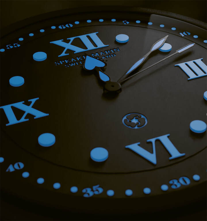 Blocs luminescents ultra-fins développés par la société Billight SA pour la marque horlogère Speake Marin