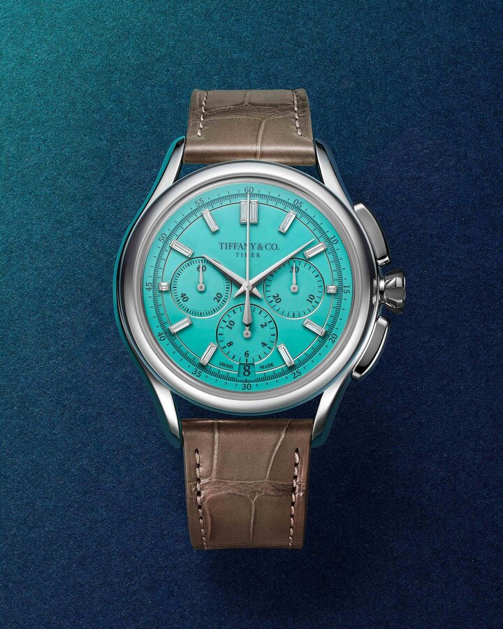 Tiffany & Co. a dévoilé la nouvelle Tiffany Timer lors de la LVMH Watch Week en l'honneur du 160ème anniversaire du premier chronographe de la maison, créé en 1866.