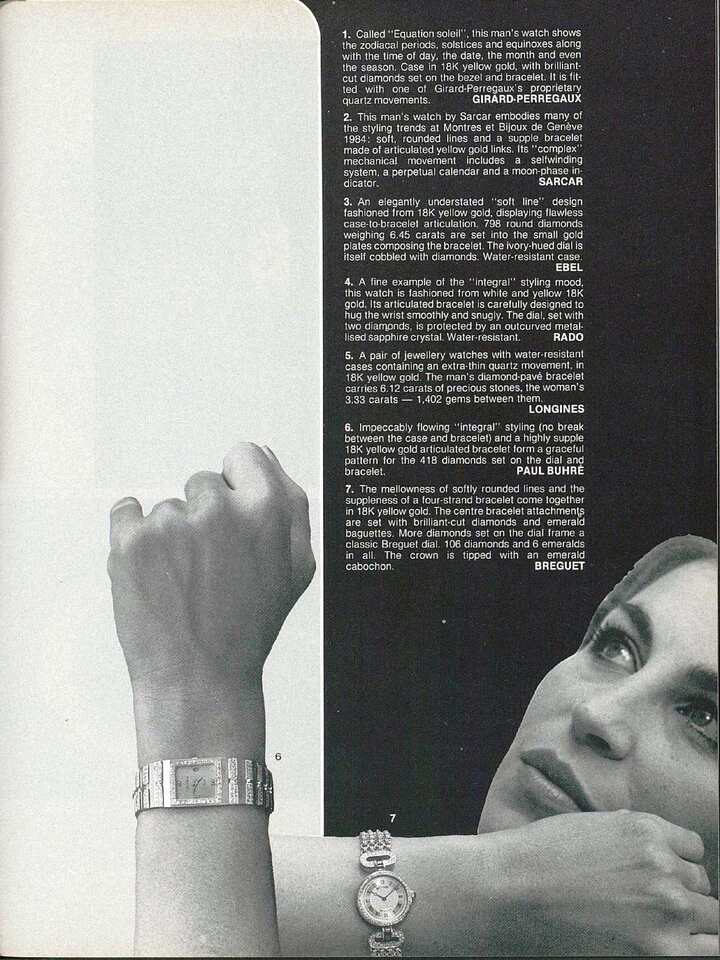 Breguet figure parmi les exposants de l'édition 1984 du salon Montres et Bijoux.