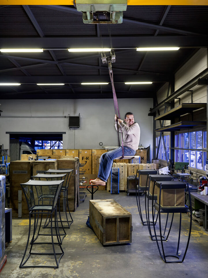 Xavier Dietlin se balance entre ses Archanges.