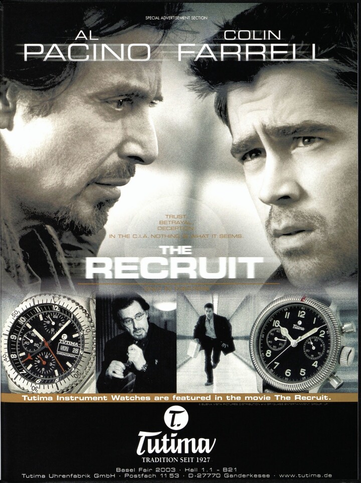 En 2003, signe de ses ambitions, la marque apparaît à l'écrran dans le film The Recruit avec Al Pacino et Colin Farrell.