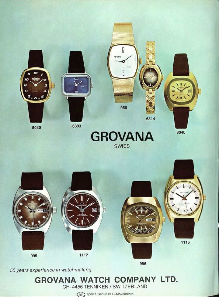 La collection Grovana en 1975 dans Europa Star 